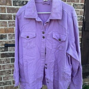 Women's Purple Denim Jean Jacket